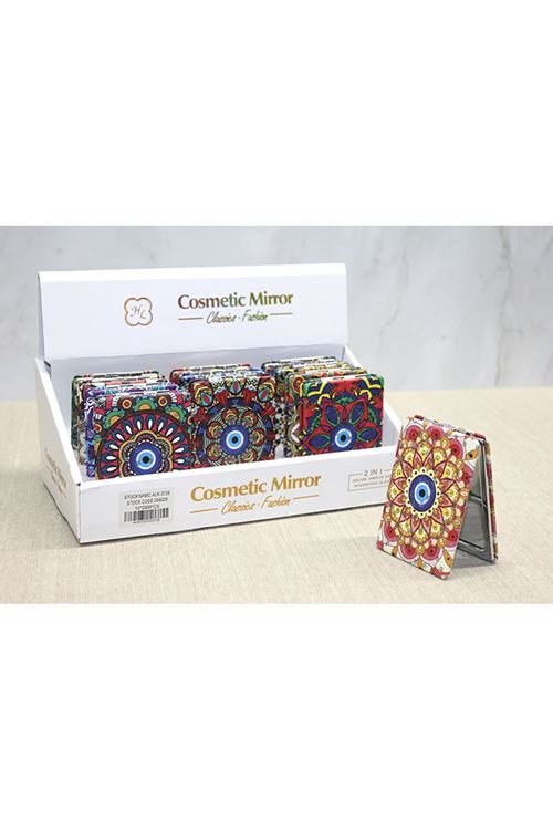 Taşlı El Aynası Dikdörtgen İnce Model 2