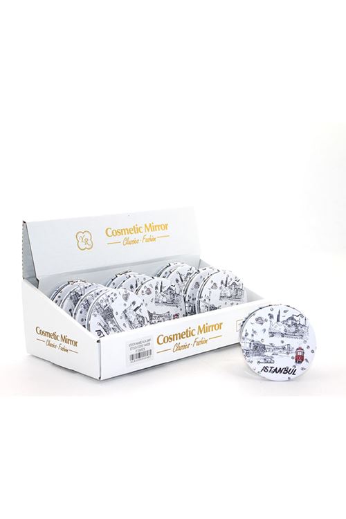 Taşlı İstanbul Tasarımı El Aynası İnce Model 23