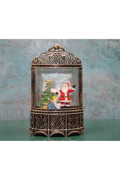 Yılbaşı Temalı Işıklı Müzikli Kar Küresi Model 4