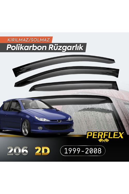 Peugeot 206 2D (Tek Kapı) 1999-2008 Cam Rüzgarlığı V2 Düz