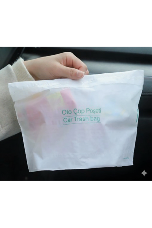 Pratik Su Geçirmez Oto Araba Çöp Poşeti 20 Adet