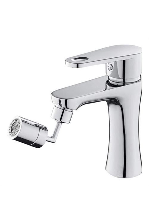 Tbl Dekor®  720 Derece Dönebilen 4 Filtreli Tüm Musluk Tipleri İle Uyumlu Montaj Aparatlı Musluk Başlık