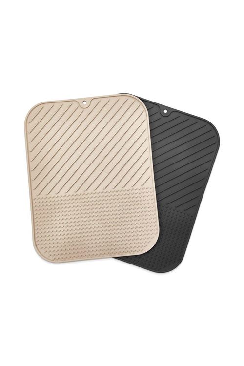 Tbl Dekor® Silikon Kaydırmaz Mutfak İçin Bulaşık Matı, Çok Amaçlı Kurutmalık 36x28cm