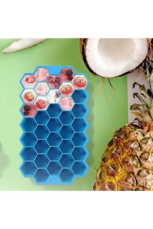 Tbl Dekor® 37 Bölmeli Slikon Petek Şeklinde Buz Kalıbı