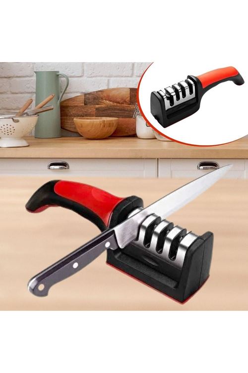 Tbl Dekor®  4 Aşamaları Kaymaz Taban Hızlı Bıçak Makas Bileme Aracı