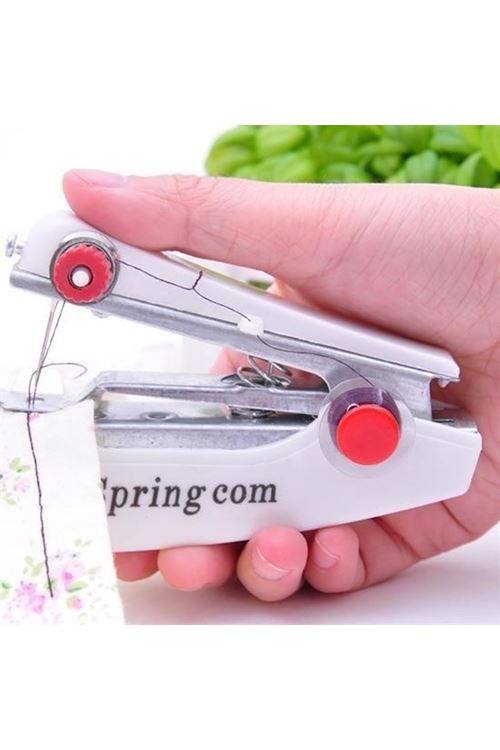 Tbl Dekor® Spring Come Mini Kolay Seyehat ve Ev Tipi El Dikiş Dikme Makinası