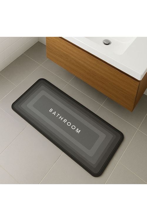 Tbl Dekor® Sihirli Süper Su Emici Kaymaz Tabanlı Uzun Paspas 40*120 cm
