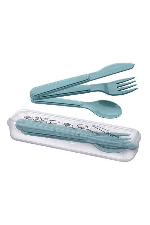 Kendiliğinden Kutulu Hijjenik Plastik Piknik Tipi Çatal Kaşık Bıçak Seti
