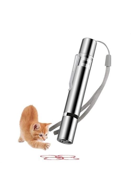 Tbl Dekor® Usb İle Şarj Edilebilen 3In 1 Kırmızı Işık +Beyaz Led Meşale Işık + Uv El Feneri Kedi Lazeri