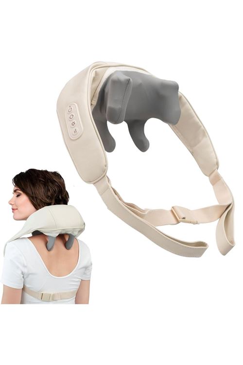 Tbl Dekor® Elektrikli Boyun ve Sırt Masaj Aleti Kablosuz Boyun ve Omuz Yoğurma Masaj Yastığı
