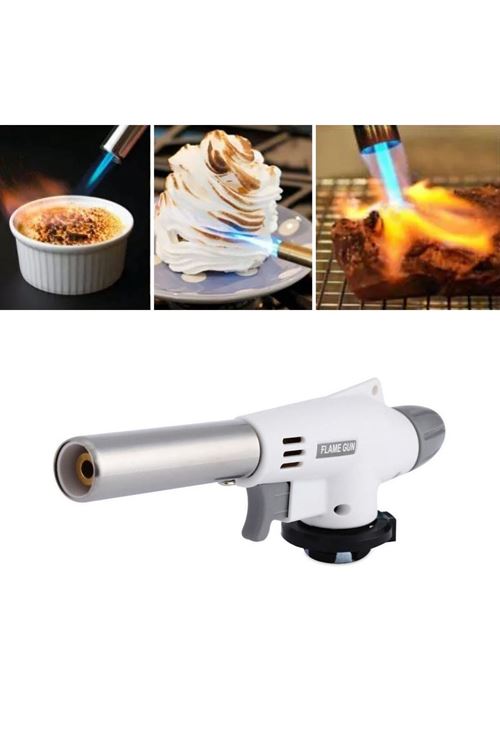 Tbl Dekor®  1300°C Çok Amaçlı Gaz Torch Çakmak - Mutfak, Mangal, Lehimleme Pürmüz Alev Tabancası