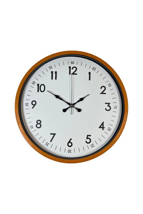 Zentime 36 Cm Turuncu Dekoratif Duvar Saati