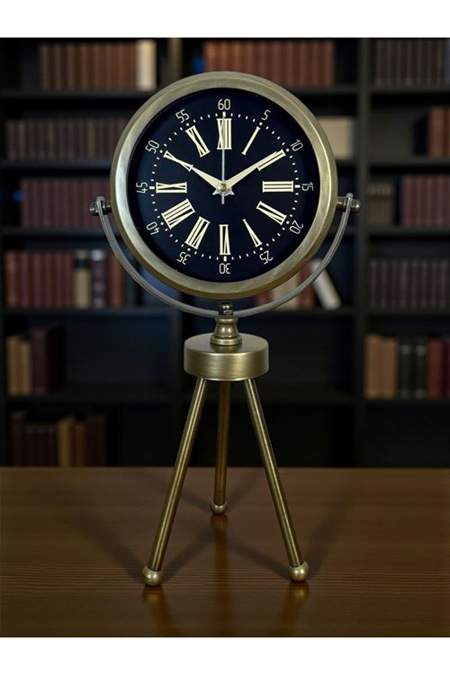 Zentime Eskitme Vintage Üç Ayaklı Duvar Saati