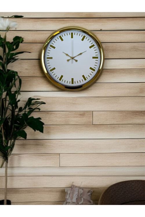 Zentime 40 Cm Gold Lüks Duvar Saati