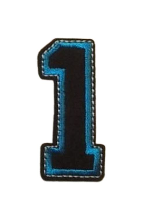 Aplike Ütü İle Yapışan 1 Rakamı Arma 2x4 cm