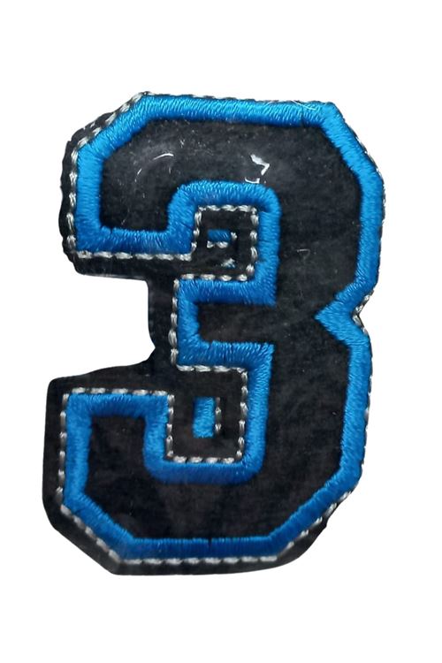 Aplike Ütü İle Yapışan 3 Rakamı  Arma 2,5x4 cm