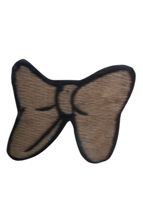 Aplike Ütü İle Yapışan Küçük Kelebek Kahverengi Arma 3x2 cm