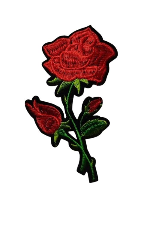 Aplike Ütü İle Yapışan Gül Büyük Arma 15x5 cm