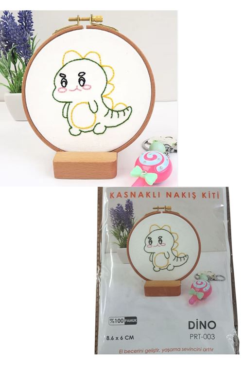 Nakış Kitleri Kasnaklı 8.6 X 6 cm Dino