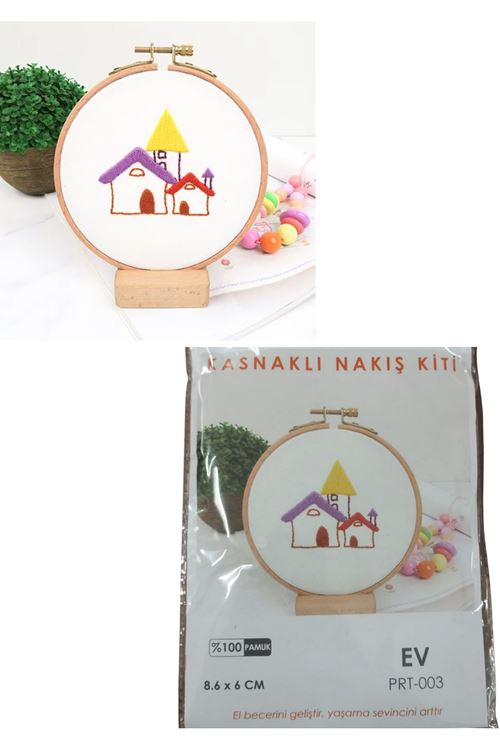 Nakış Kitleri Kasnaklı 8.6 X 6 cm Ev