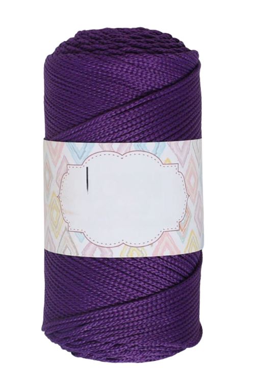 Makrome İpi 3mm Polyester Koyu Mor