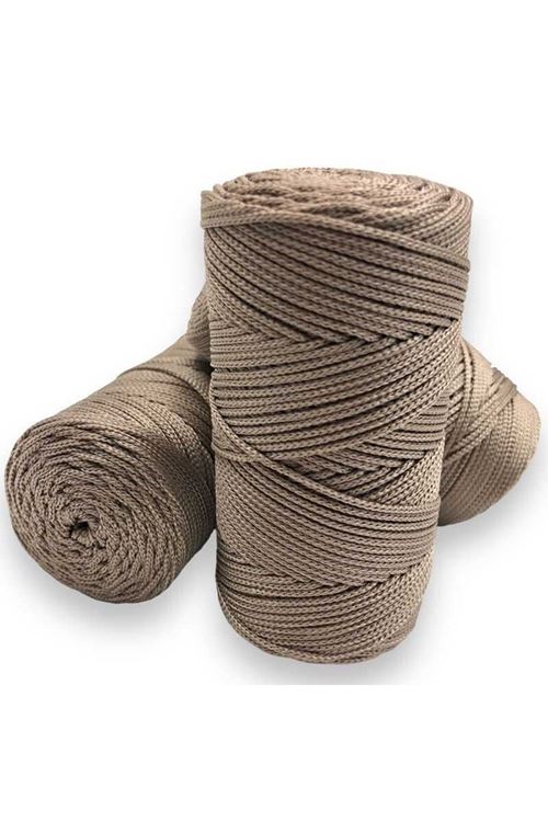 Makrome İpi 3mm Polyester  Vizon