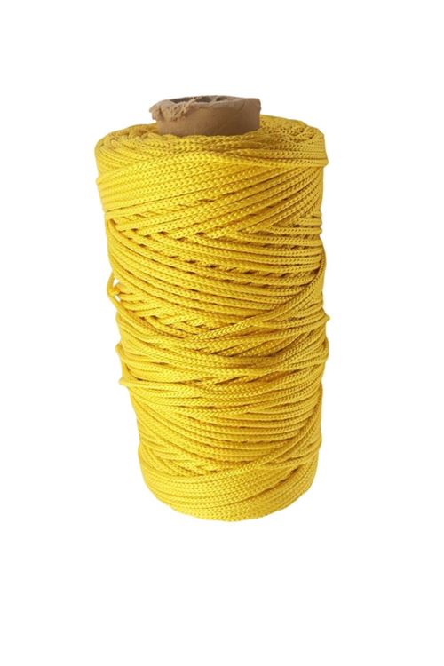 Makrome İpi 3mm Polyester Koyu Sarı