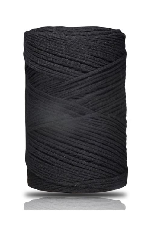 Pamuk Makrome 2 mm Siyah