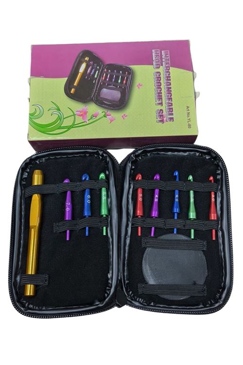 Ucu Değiştirilebilir Yün Tığ Set 9  Adet