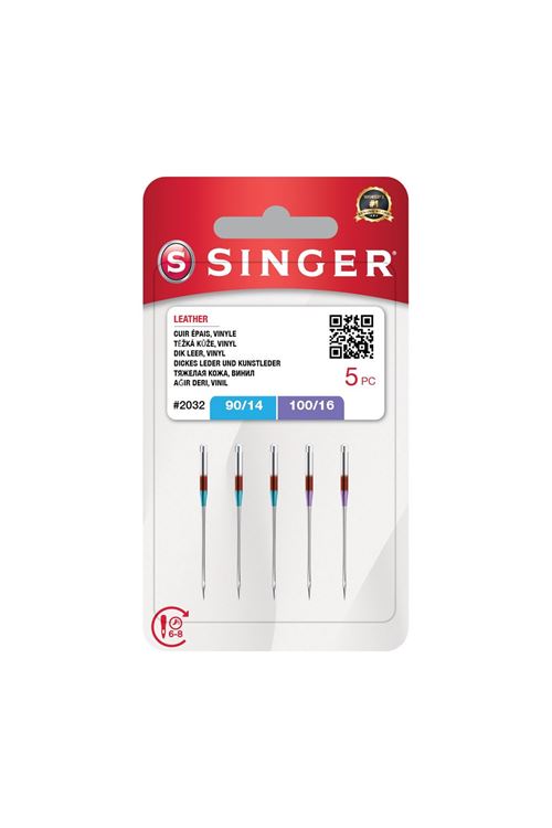 Deri İğnesi Karışık (5'Li Blister)(3X14, 2X16 No.)