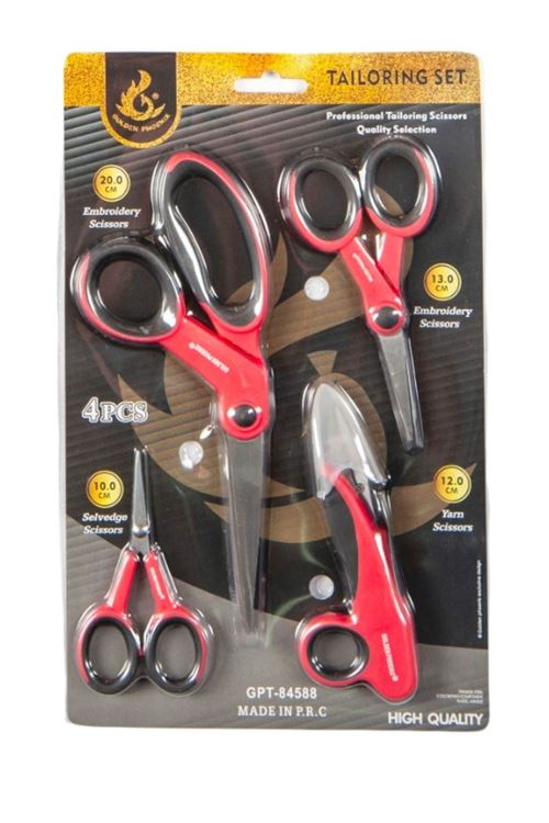 Makas Seti Dörtlü (Renk Stok Durumuna Göre)