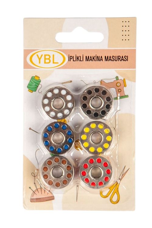 Makine Masurası İplikli Renkli 6'lı