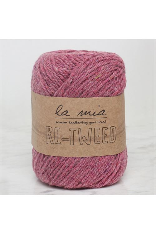 La Mia Re-Tweed Gül Kurusu Melanj El Örgü İpi - L140 - 34417