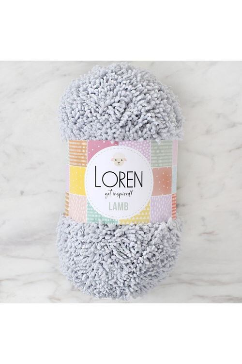 Loren Lamb Gri El Örgü İpi - R020 - 34422