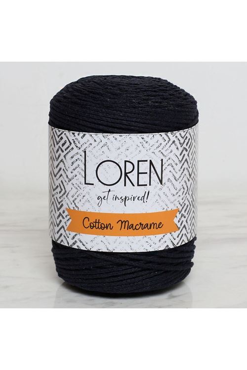 Loren Cotton Macrame Lacivert - R005 - 34361
