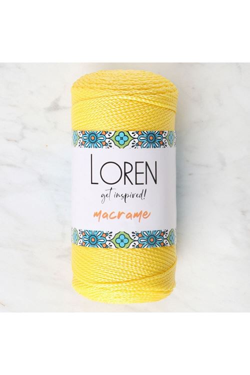Loren Macrame Sarı El Örgü İpi - RM 055 - 34330