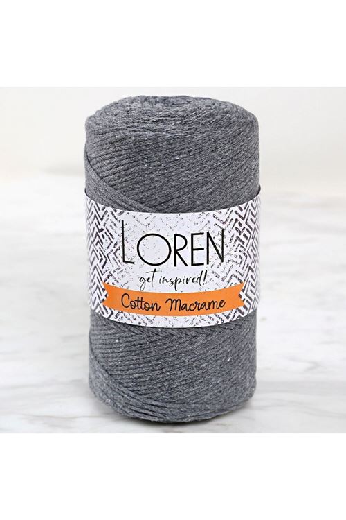 Loren Cotton Macrame Gri - R081 - 34358