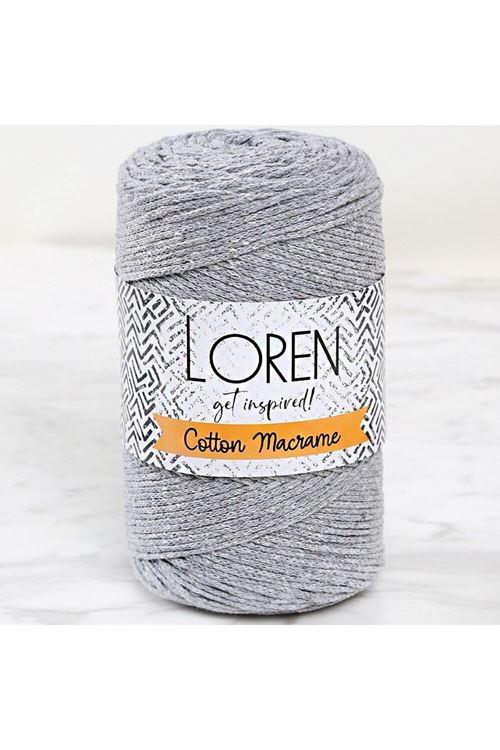 Loren Cotton Macrame Gri - R082 - 34357