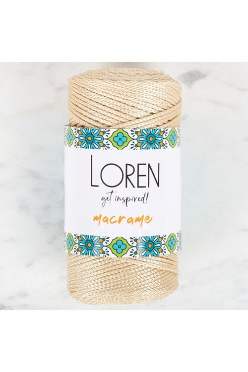 Loren Macrame Bej El Örgü İpi - RM 036 - 34326