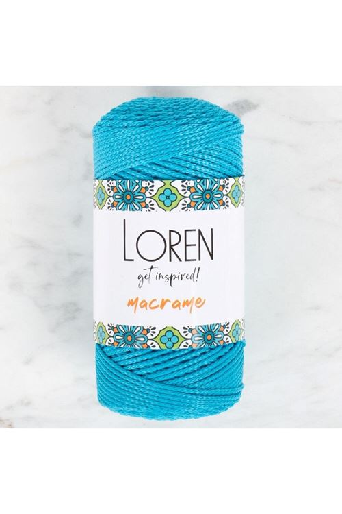 Loren Macrame Turkuaz El Örgü İpi - RM 0232 - 34351