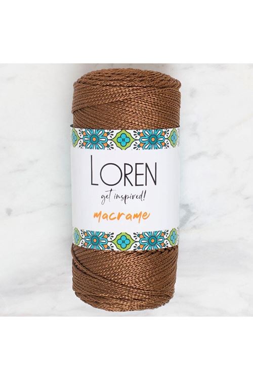 Loren Macrame Kahverengi El Örgü İpi - RM 0200 - 34349