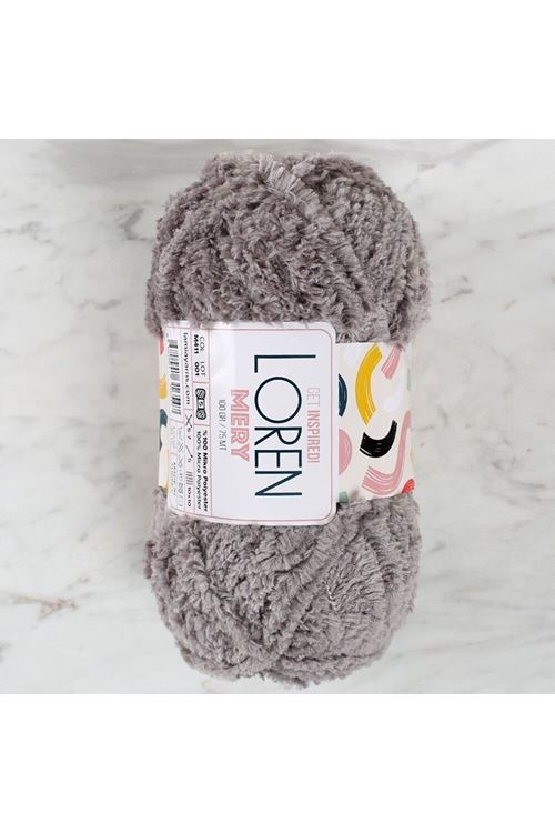 Loren Mery Gri El Örgü İpi - M411 - 34317