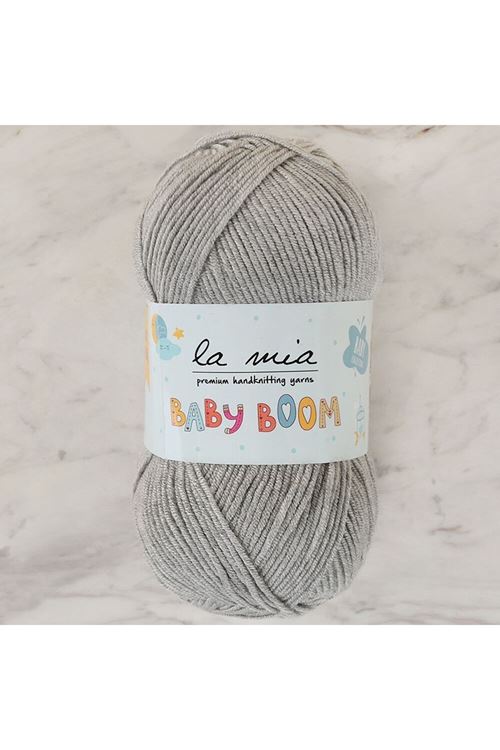 La Mia Baby Boom Gri El Örgü İpi - 1000 - 34117