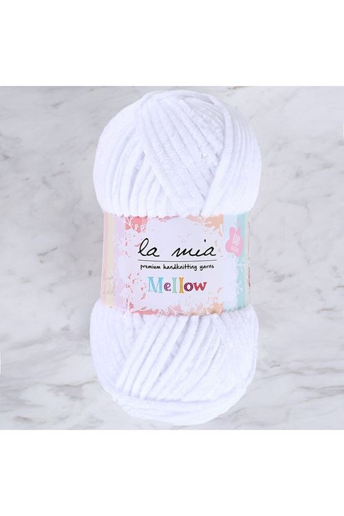 La Mia Mellow Beyaz El Örgü İpi - 901 - 34150