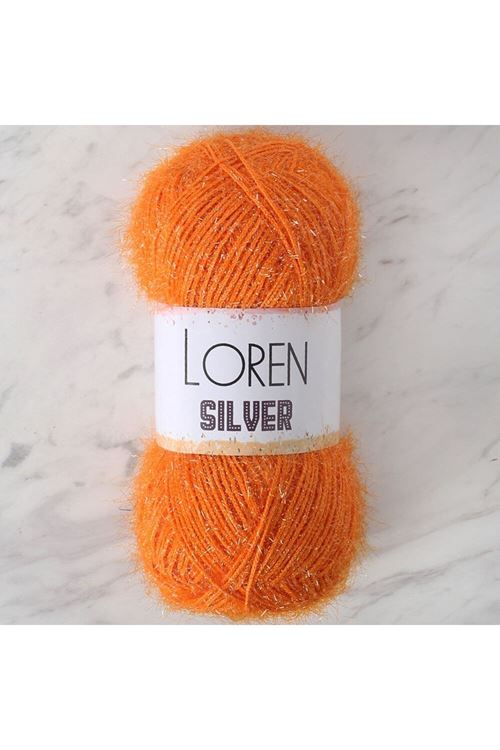 LOREN SILVER TURUNCU EL ÖRGÜ İPİ - RS0103 - 34086