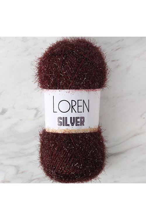 LOREN SILVER KAHVERENGİ EL ÖRGÜ İPİ - RS0093 - 34089