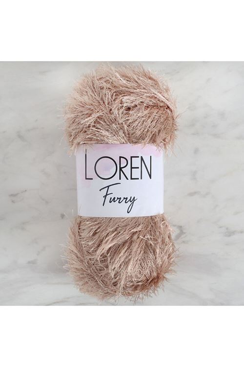 Loren Furry Bej El Örgü İpi - RF053 - 34060