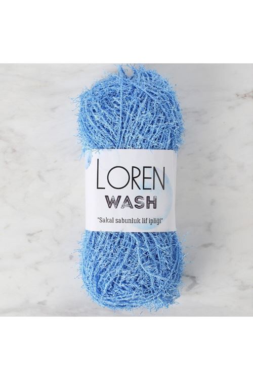 Loren Wash Mavi El Örgü İpi - R090 - 34019
