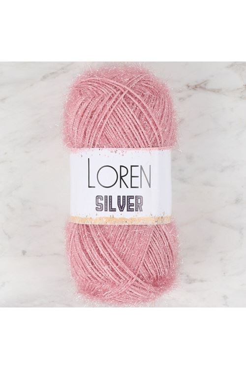 Loren Silver Pembe El Örgü İpi - RS0038 - 34080