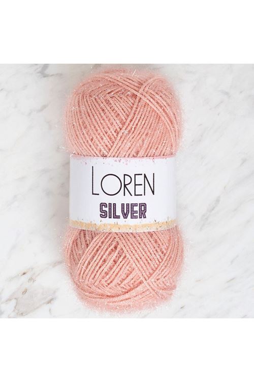 Loren Silver Pudra Pembe El Örgü İpi - RS0040 - 34079